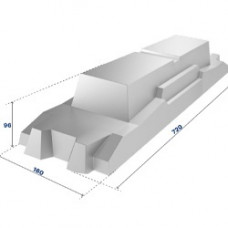 Алюминиевая чушка 720x160x96 мм А7 ГОСТ 11070-2019