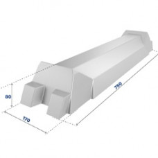 Алюминиевая чушка 750x170x80 мм А7 ГОСТ 11070-2019