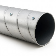 Воздуховод нержавеющий 0.5x125 мм спирально-навивной